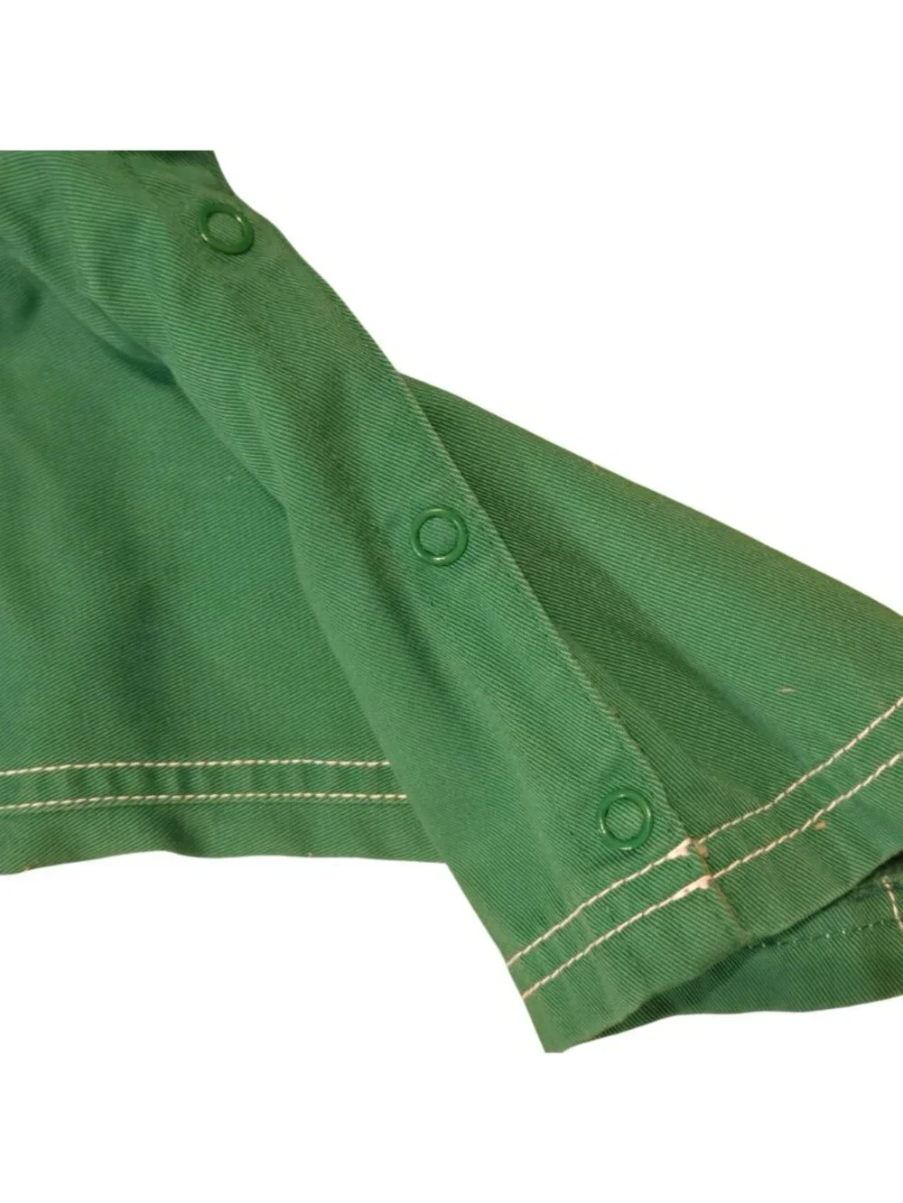 Izod Lacoste Infant Toddler Green Overalls Crocodile Alligator 12 Months Vintage